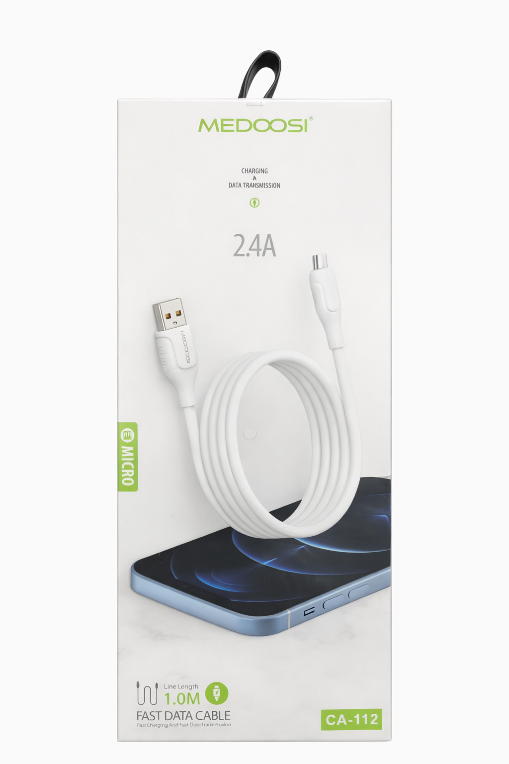 کابل تبدیل USB به Micro USB مدوسی مدل CA-112 طول 1 متر